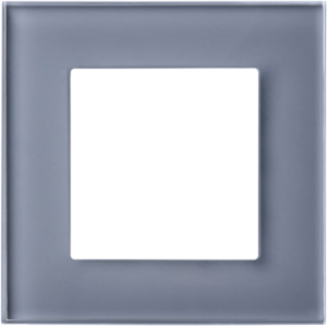 Цвет "Серая платина" (механизмы выключателей, розеток, рамки, стеклянные панели)