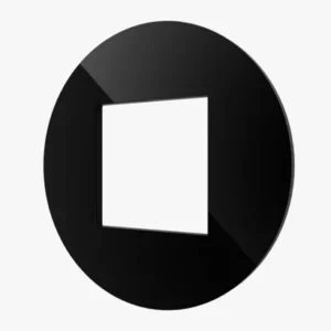 Рамка однопостовая, стеклянная, черная, Plexiglas, "Гармония", GR-P101-BCG